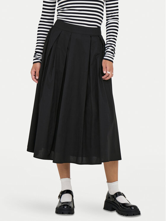 ONLY Trapecijos formos sijonas · Juoda