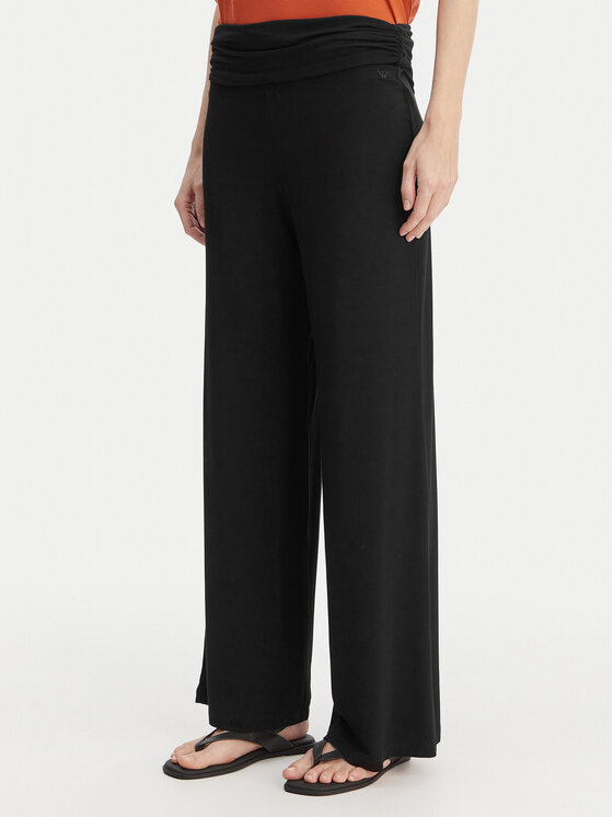 Emporio Armani Medžiaginės kelnės · Juoda · Regular Fit