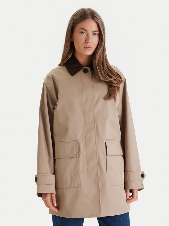 Tommy Hilfiger Demisezoninis paltas · Smėlio