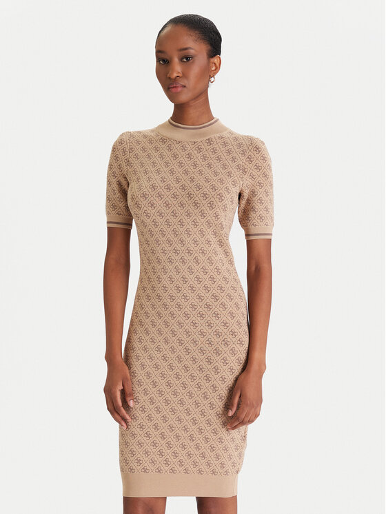 Guess Trikotažinė suknelė · Smėlio · Mini