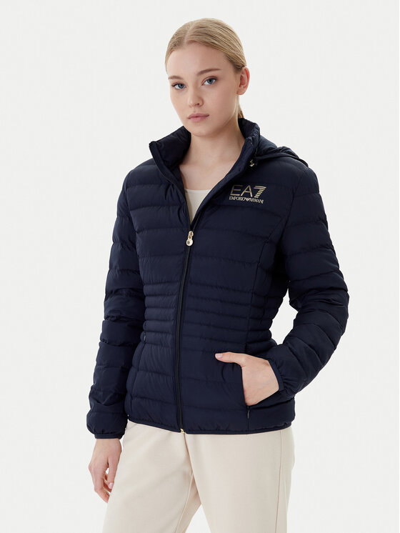 EA7 Emporio Armani Demisezoninė striukė · Tamsiai mėlyna