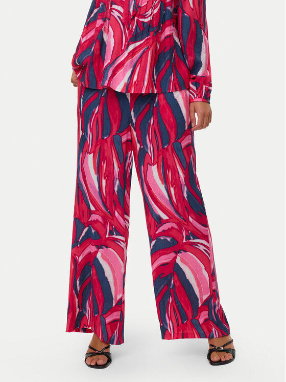 Vero Moda Medžiaginės kelnės · Rožinė · Regular Fit