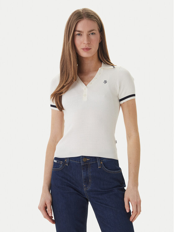 Guess Jeans Megztinis · Écru · Slim Fit