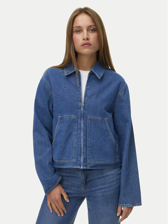 Vero Moda Džinsinė striukė · Mėlyna