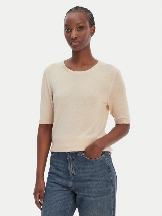 BOSS Megztinis · Smėlio · Regular Fit