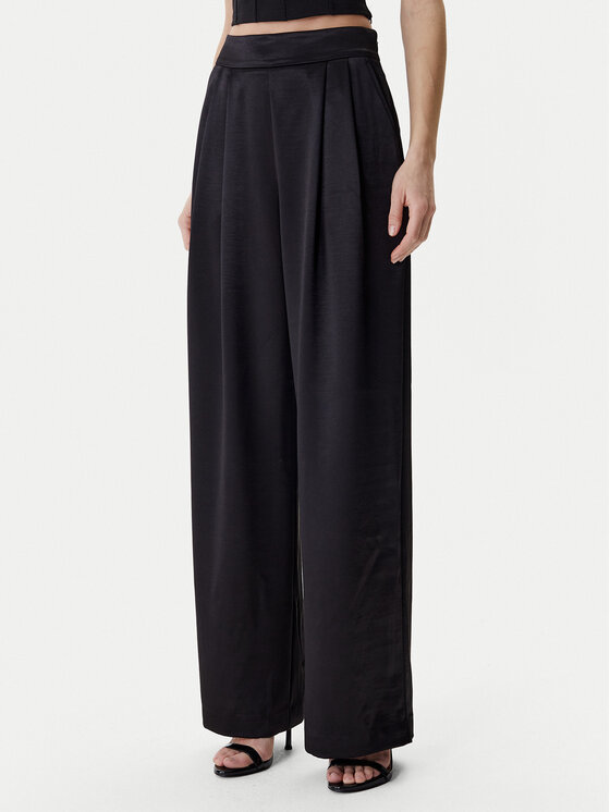 Guess Medžiaginės kelnės · Juoda · Regular Fit