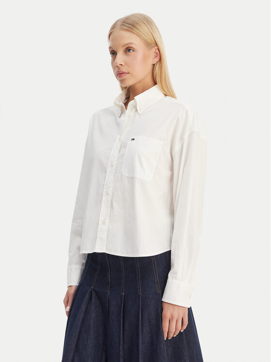 Tommy Jeans Marškiniai · Écru