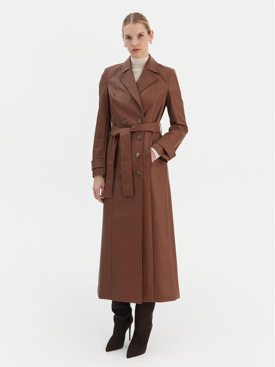 Bardot Dirbtinės odos paltas · Ruda