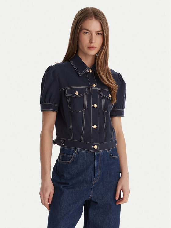 Guess Džinsinė striukė · Tamsiai mėlyna