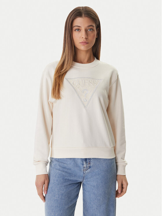 Guess Džemperis · Écru · Regular Fit