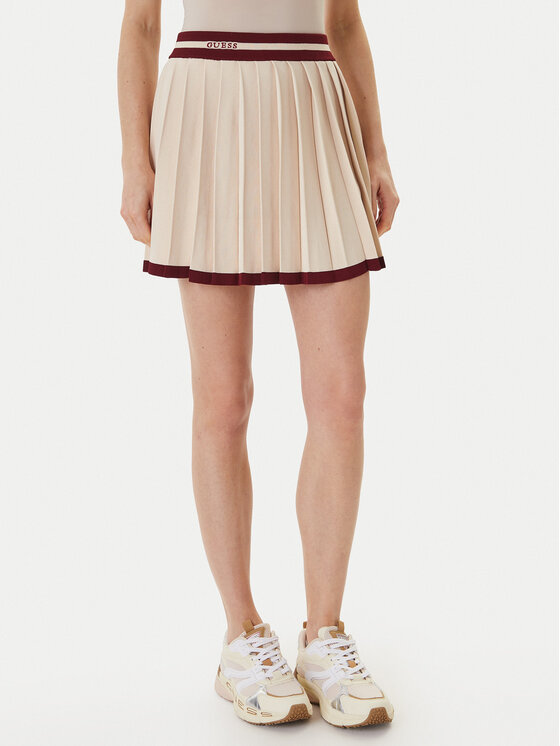Guess Plisuotas sijonas · Smėlio