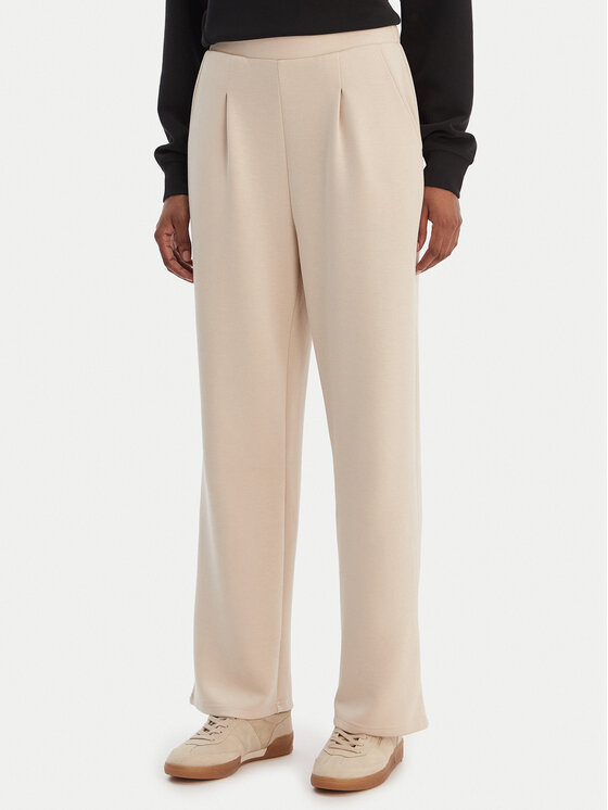 Vero Moda Medžiaginės kelnės · Smėlio · Regular Fit