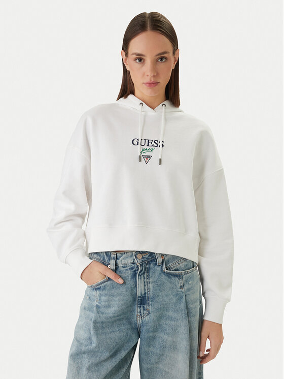 Guess Jeans Džemperis · Balta · Relaxed Fit