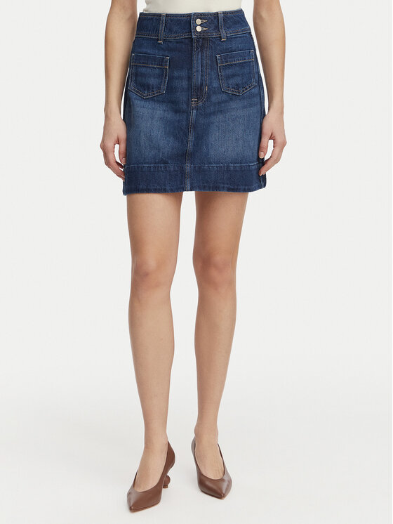 BOSS Džinsinis sijonas · Mėlyna · Mini