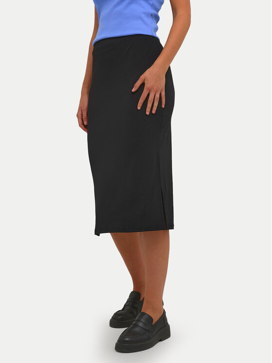 Kaffe Midi sijonas · Juoda · Midi