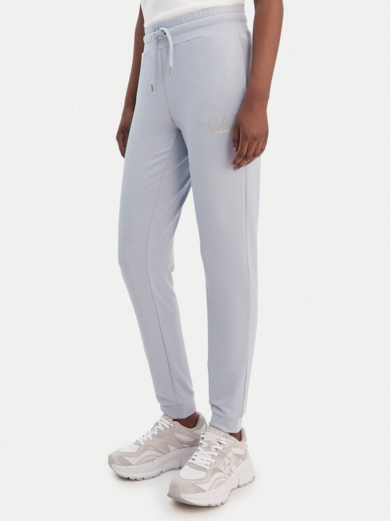 EA7 Emporio Armani Sportinės kelnės · Žydra · Regular Fit