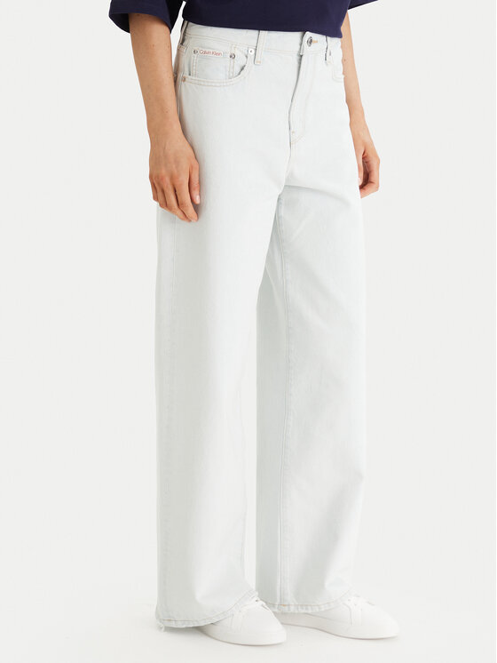 Calvin Klein Jeans Džinsai · Balta · Regular Fit