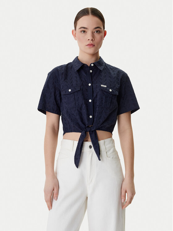 Guess Jeans Marškiniai · Tamsiai mėlyna