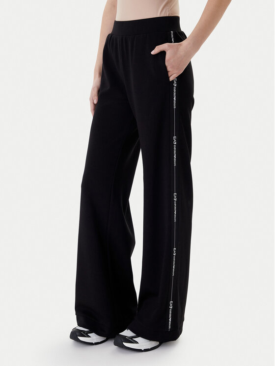 EA7 Emporio Armani Sportinės kelnės · Juoda · Regular Fit