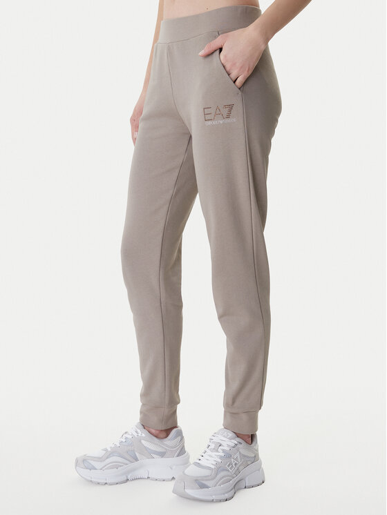 EA7 Emporio Armani Sportinės kelnės · Ruda · Regular Fit