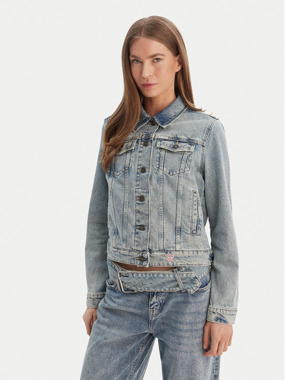 Guess Jeans Džinsinė striukė · Mėlyna