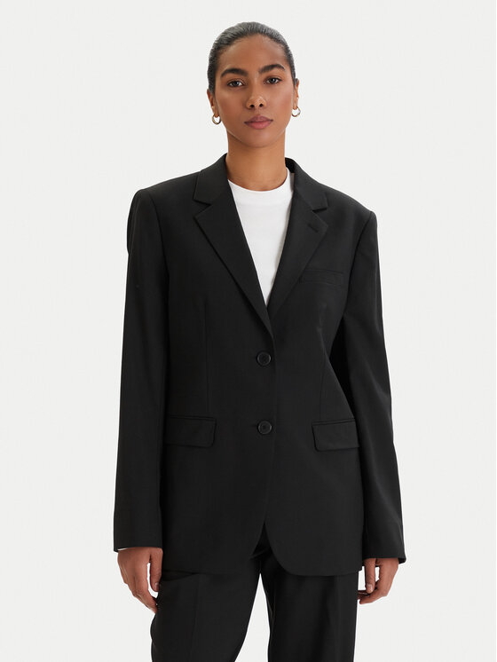 KARL LAGERFELD Švarkas · Juoda · Relaxed Fit