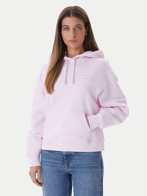 Tommy Jeans Džemperis · Rožinė · Relaxed Fit