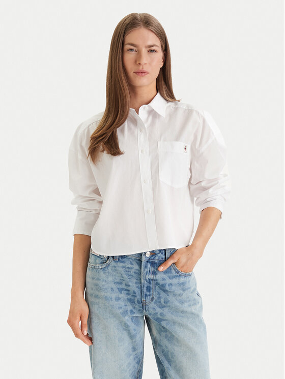 Calvin Klein Jeans Marškiniai · Balta