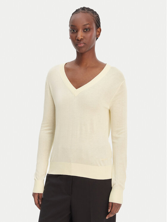 Calvin Klein Megztinis · Écru · Regular Fit