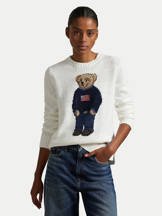 Polo Ralph Lauren Megztinis · Balta · Relaxed Fit