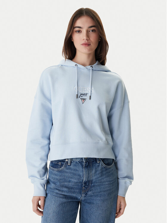 Guess Jeans Džemperis · Žydra · Relaxed Fit