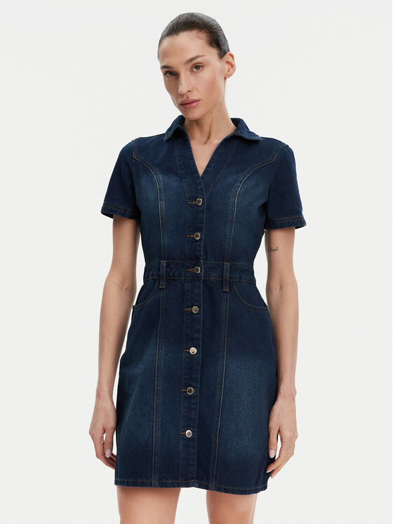 Morgan Džinsinė suknelė · Mėlyna · Mini