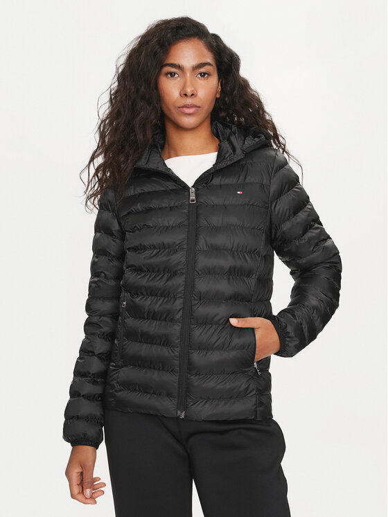 Tommy Hilfiger Demisezoninė striukė · Juoda