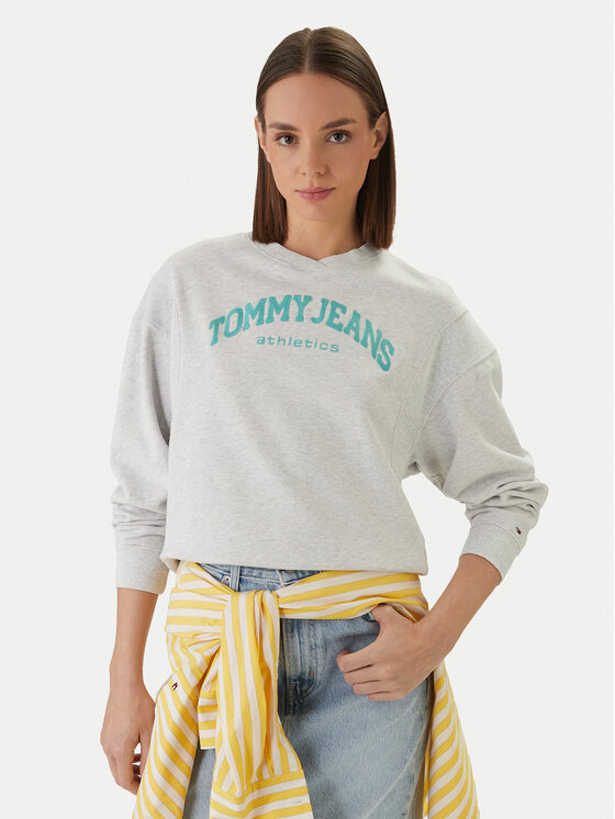 Tommy Jeans Džemperis · Pilka · Regular Fit