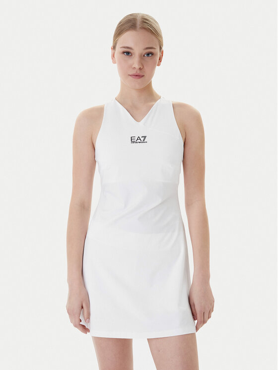 EA7 Emporio Armani Teniso suknelė · Balta