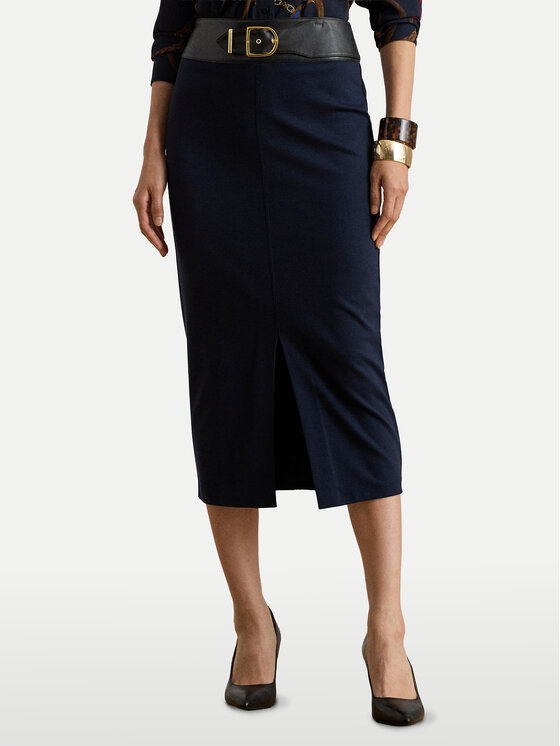 LAUREN RALPH LAUREN Tiesus sijonas · Tamsiai mėlyna