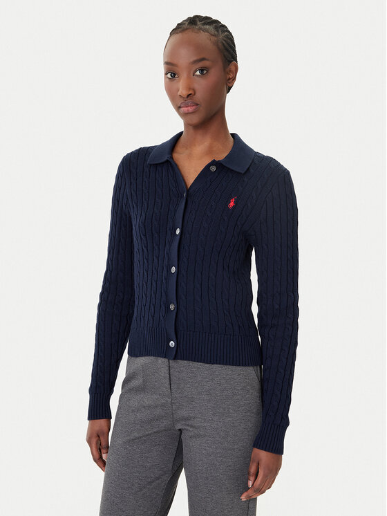 Polo Ralph Lauren Kardiganas · Tamsiai mėlyna · Slim Fit