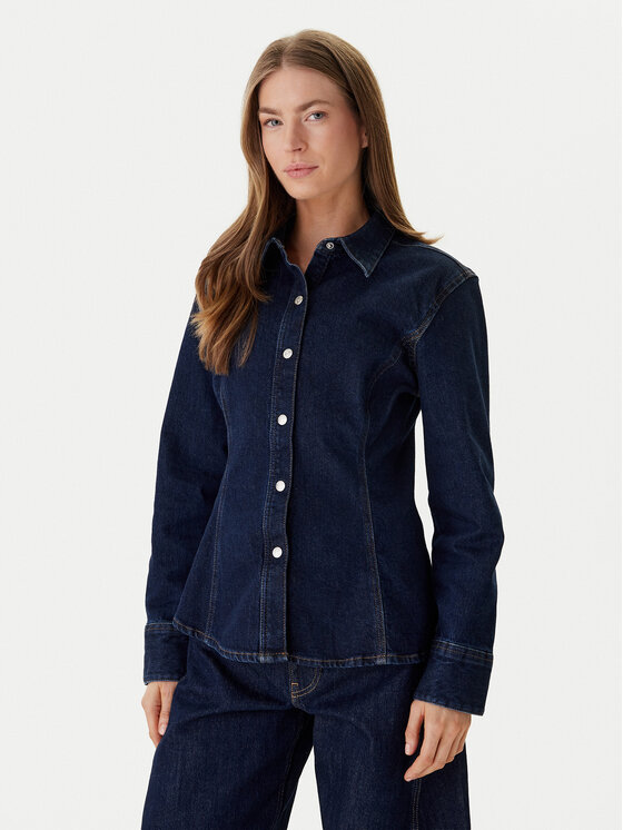 Calvin Klein Jeans džinsiniai marškiniai  · Tamsiai mėlyna