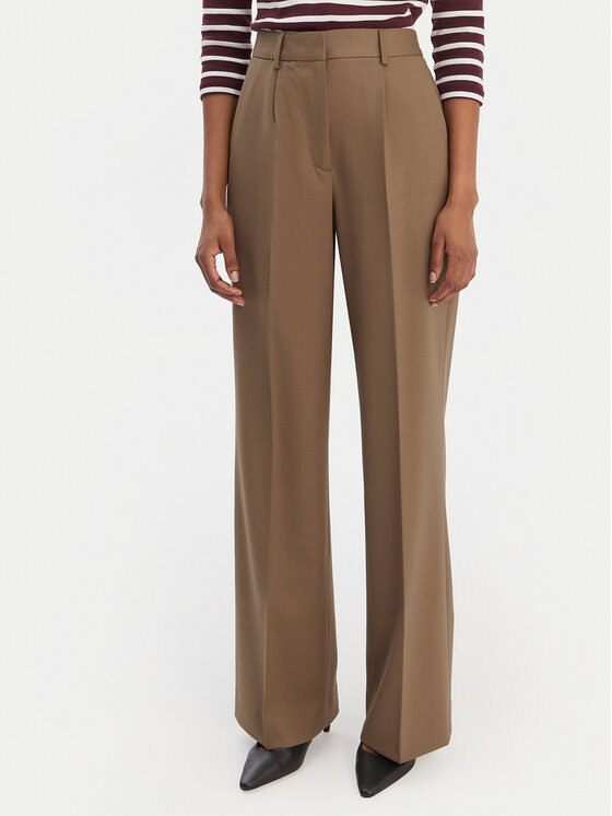 Tommy Hilfiger Medžiaginės kelnės · Smėlio · Regular Fit