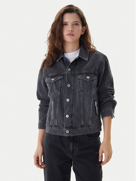 Karl Lagerfeld Jeans Džinsinė striukė · Pilka