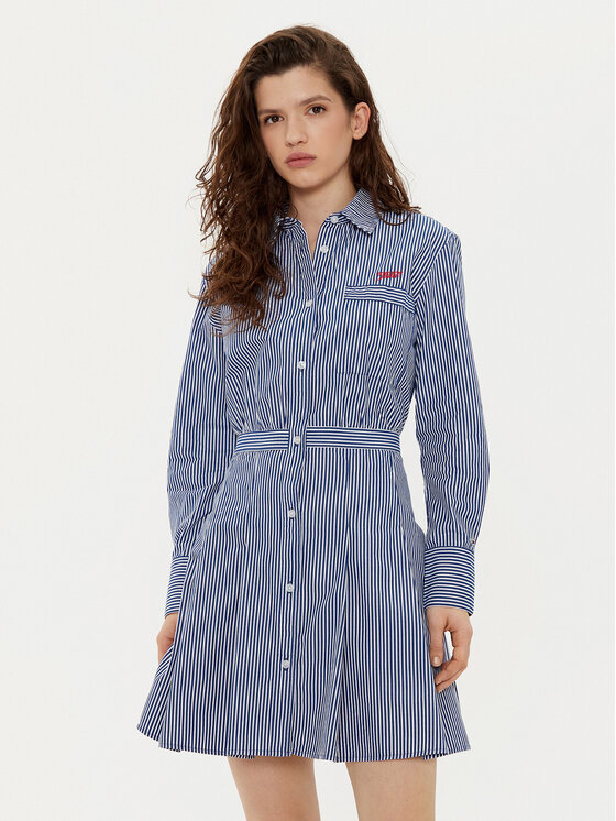 Tommy Jeans Marškinių tipo suknelė · Tamsiai mėlyna · Mini