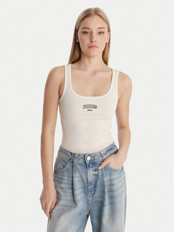 Guess Jeans Marškinėliai · Écru