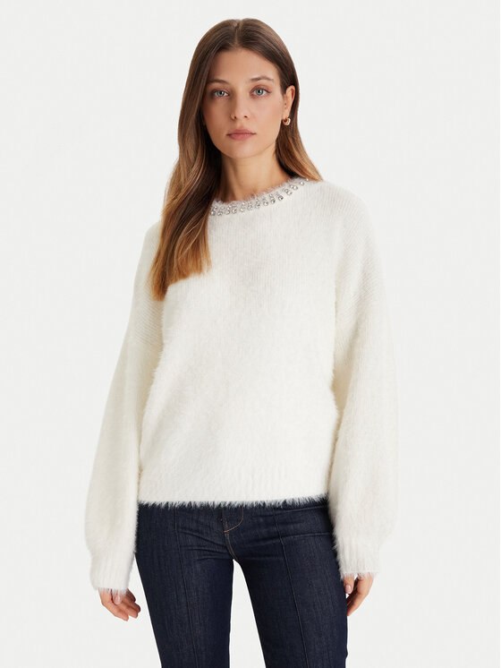 Guess Megztinis · Balta · Regular Fit