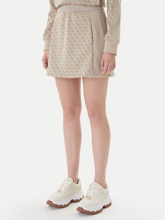 Guess sportinio stiliaus sijonas · Smėlio · Mini