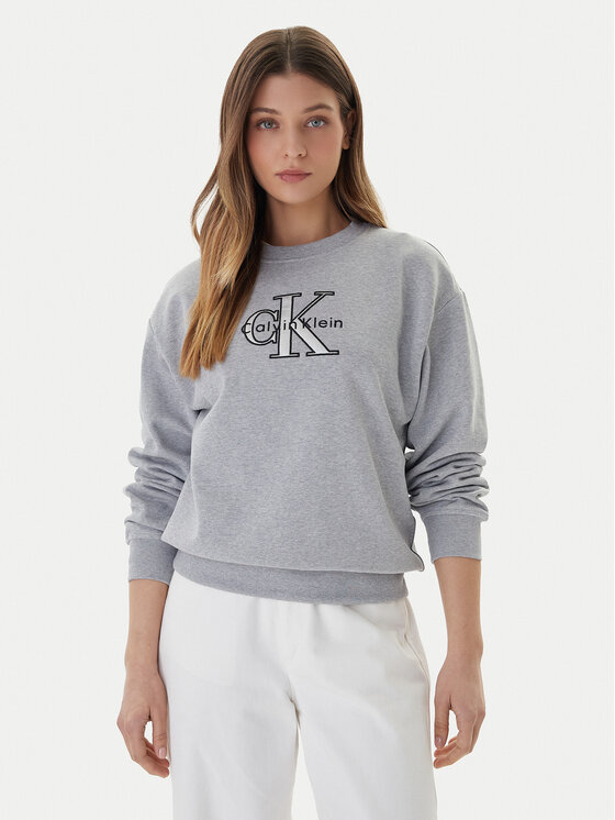 Calvin Klein Jeans Džemperis · Pilka · Regular Fit