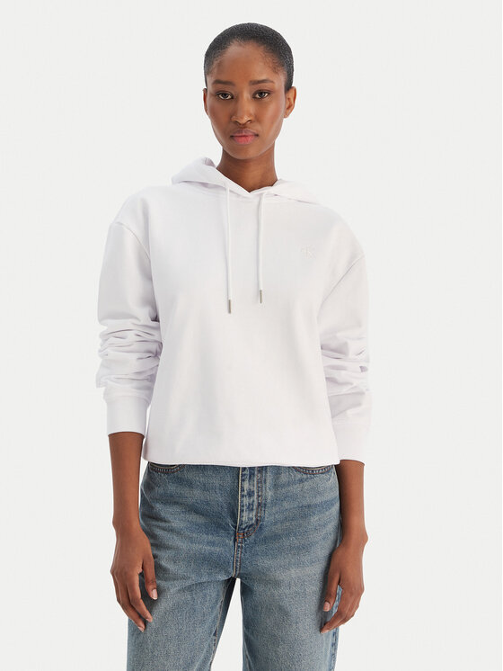Calvin Klein Jeans Džemperis · Balta · Regular Fit