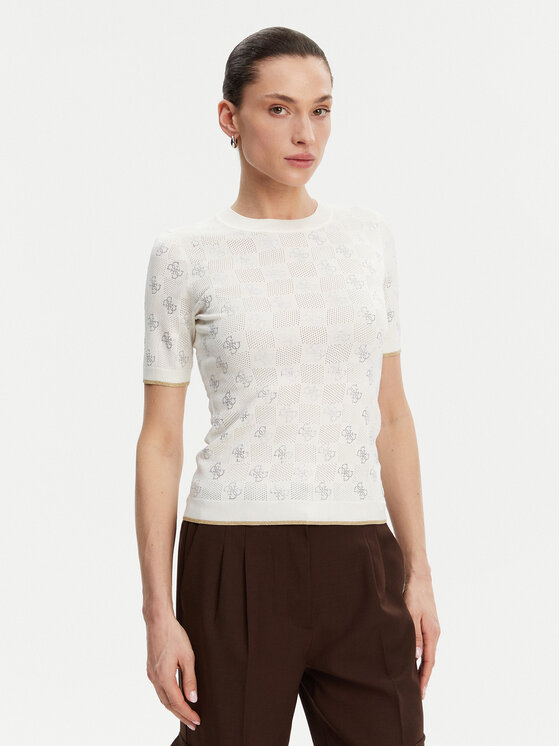 Guess Megztinis · Écru · Regular Fit