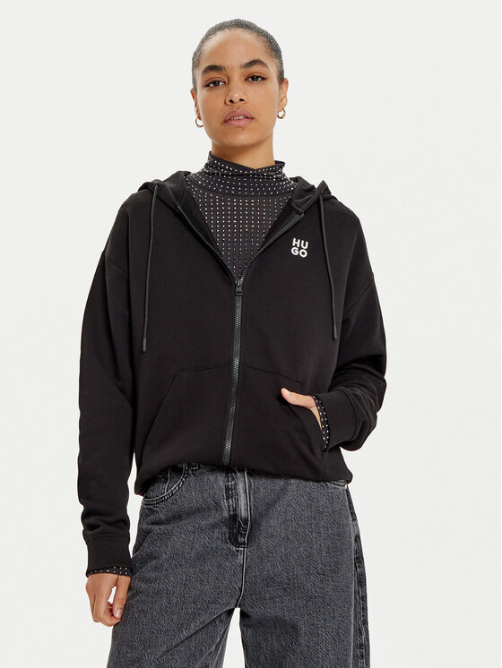 HUGO Džemperis · Juoda · Regular Fit