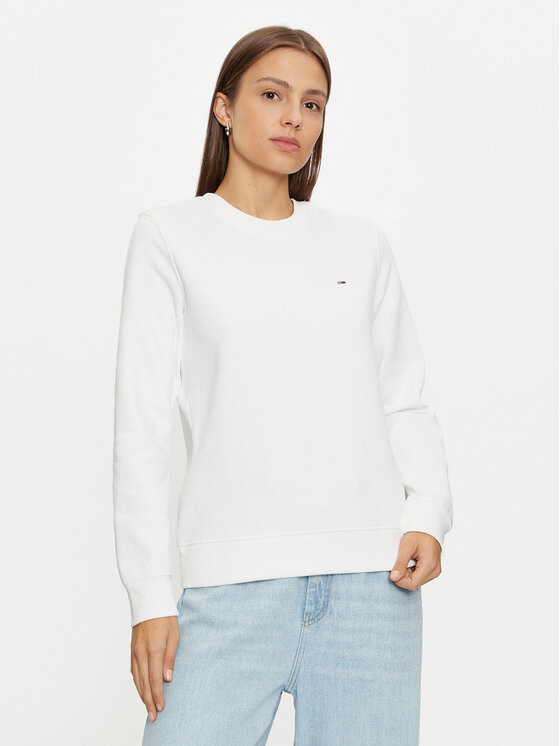 Tommy Jeans Džemperis · Balta · Regular Fit