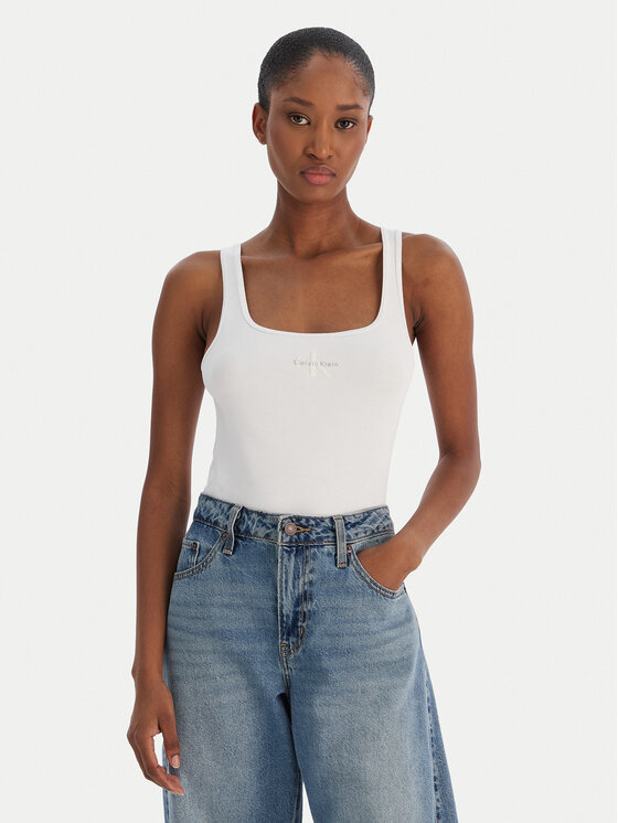Calvin Klein Jeans Marškinėliai · Balta